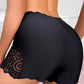 Lace Patch Seamless Boy Shorts Panty