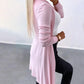 Open Front Long Sleeve Knit Cardigan