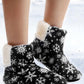Christmas Snowflake Print Fluffy Indoor Boots