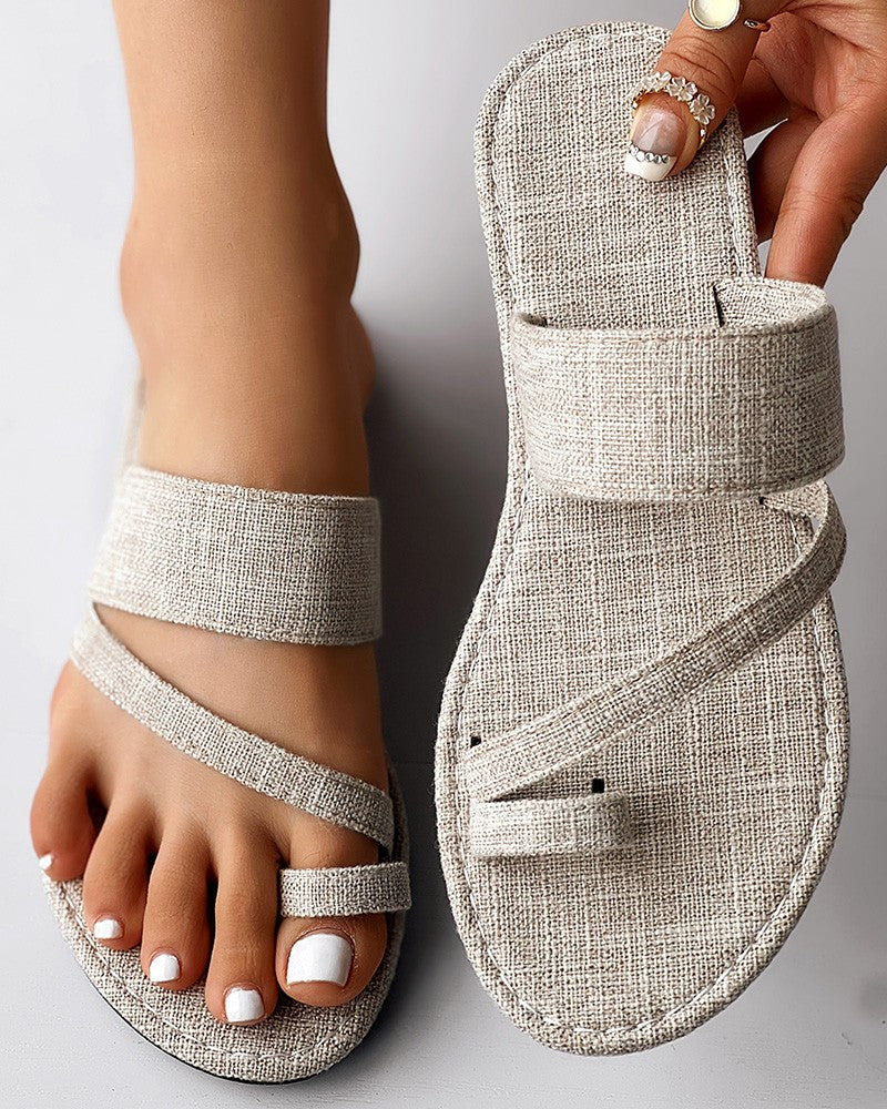 Toe Ring Summer Casual Flip Flops