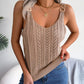 Hollow Out V Neck Tank Top