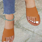 Toe Ring Wide Strap Beach Flip Flops