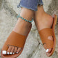 Toe Ring Wide Strap Beach Flip Flops