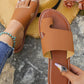 Toe Ring Wide Strap Beach Flip Flops