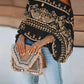 Tribal Print Lantern Sleeve Top