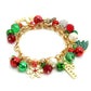 1pc Christmas Tree Jingle Bell Snowflakes Chain Bracelet