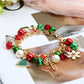 1pc Christmas Tree Jingle Bell Snowflakes Chain Bracelet