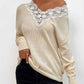    Apricot-Sweaters-for-Women-Lace-V-Neck-Long-Sleeve-Tunic-Tops-for-Leggings-Fall-Fashion-K313-Front-2