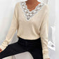 Apricot-Sweaters-for-Women-Lace-V-Neck-Long-Sleeve-Tunic-Tops-for-Leggings-Fall-Fashion-K313-Front-3