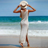 Apricot-Womens-Crochet-V-Neck-Sleeveless-Cover-Up-Swimwear-Bikini-Long-Maxi-Beach-Dress-Back