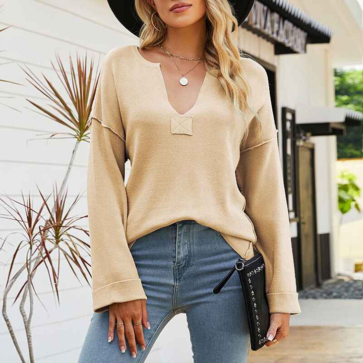 Apricot-Womens-Fall-Fashion-V-Neck-Long-Sleeve-Pullover-Jumper-Knitted-Casual-Tops-Sweater-Winter-Clothes-K425