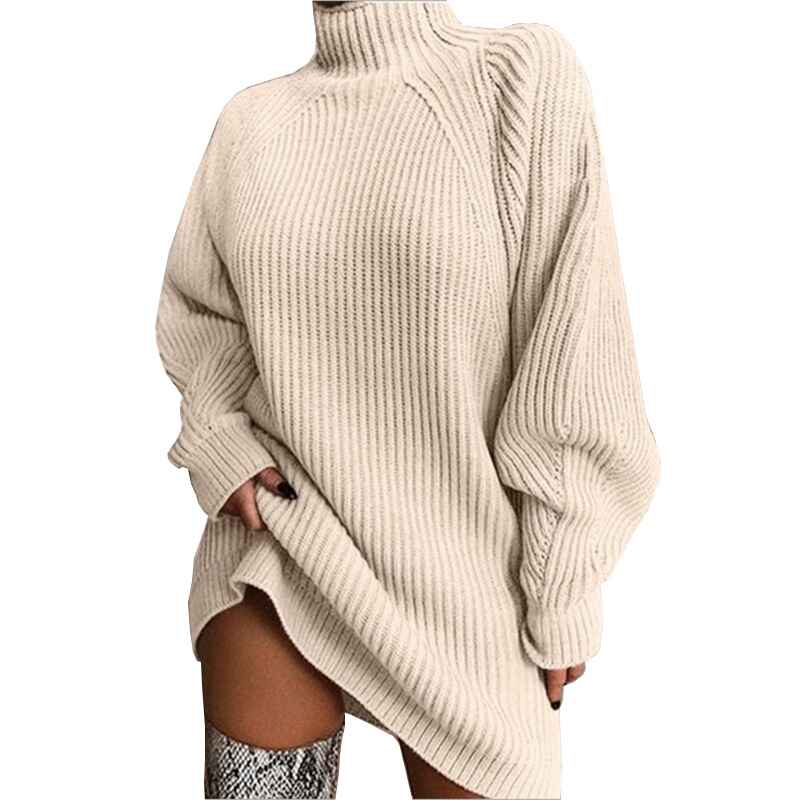    Apricot-Womens-Long-Sleeve-Bodycon-Sweater-Dress-Cable-Knit-Turtleneck-Sweater-Dresses-K068