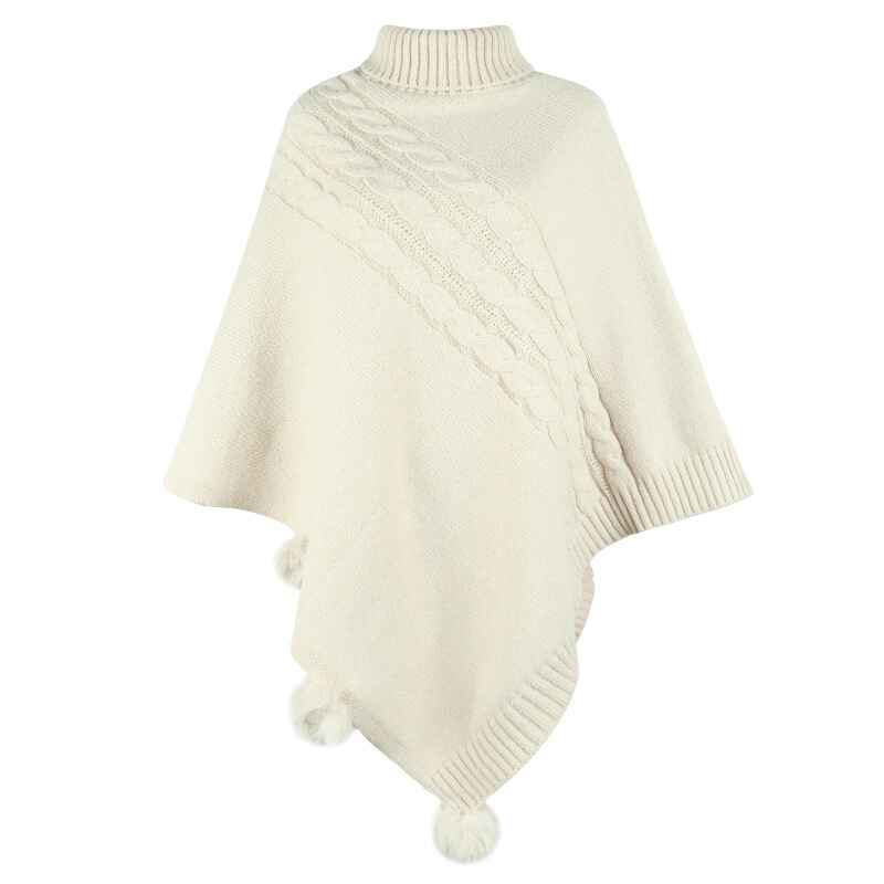 Apricot-Womens-Turtleneck-Poncho-Sweater-Cape-Knit-Pullover-Solid-Sweaters-K440