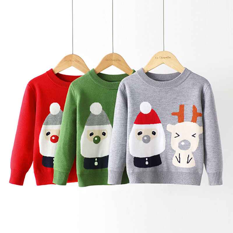 Baby-Boys-Girls-Christmas-Sweater-Toddler-O-Neck-Knitted-Cotton-Sweater-V052