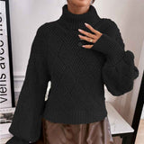    Back-Womens-Turtleneck-Batwing-Sleeve-Loose-Oversized-Chunky-Knitted-Pullover-Sweater-Jumper-Tops-K404