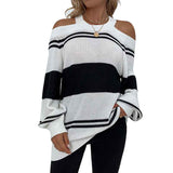 Beige-Sweaters-for-Women-Halter-Cold-Shoulder-Color-Block-Criss-Cross-V-Back-Chunky-Knit-Pullover-Jumper-Tops-Tunics-K270