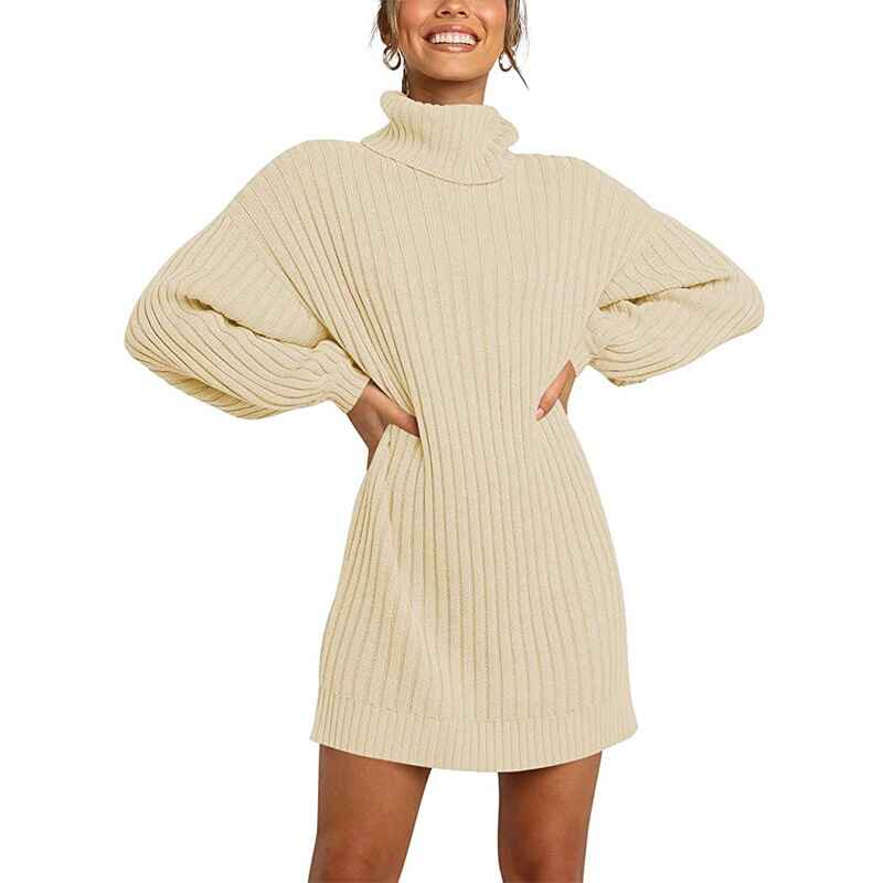 Beige-Women-Turtleneck-Long-Lantern-Sleeve-Casual-Loose-Oversized-Sweater-Dress-Soft-Winter-Pullover-Dresses-K016