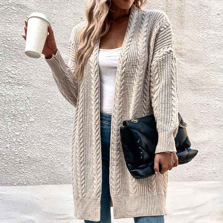 Beige-Womens-Casual-Open-Front-Cardigans-Long-Batwing-Sleeve-Chunky-Cable-Knit-Sweaters-Coat-with-Pockets-K392-Side