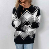 Black-Argyle-Oversized-Sweater-Pullover-Geometric-Pattern-Knitted-Jumper-Long-Sleeve-Knitted-Sweaters-for-Women-Aesthetic-Vintage-Crewneck-Y2k-Sweater-K436