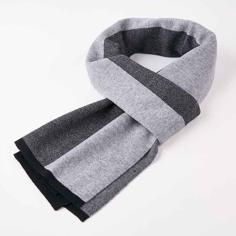    Black-Fashion-Scarves-Long-Shawl-Winter-Thick-Warm-Knit-Large-Plaid-Scarf-D009-Front
