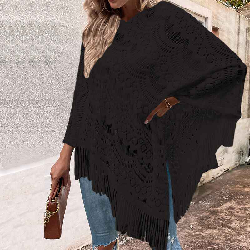    Black-Knit-Shawl-Wrap-for-Women-Soul-Young-Ladies-Fringe-Knitted-Poncho-Cardigan-Cape-K382