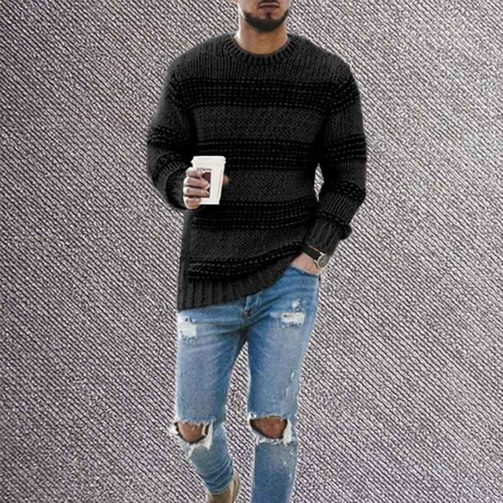 Black-Men_s-Soft-Cotton-Crewneck-Sweater-G069