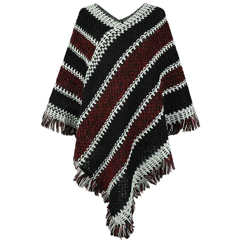 Black-Ponchos-for-Women-Women-Ponchos-and-Wraps-Winter-Retro-Stylish-Poncho-Shawl-for-Women-K424