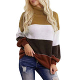 Black-Women-Casual-Turtleneck-Batwing-Sleeve-Slouchy-Oversized-Ribbed-Knit-Tunic-Sweaters-Pullover-K186