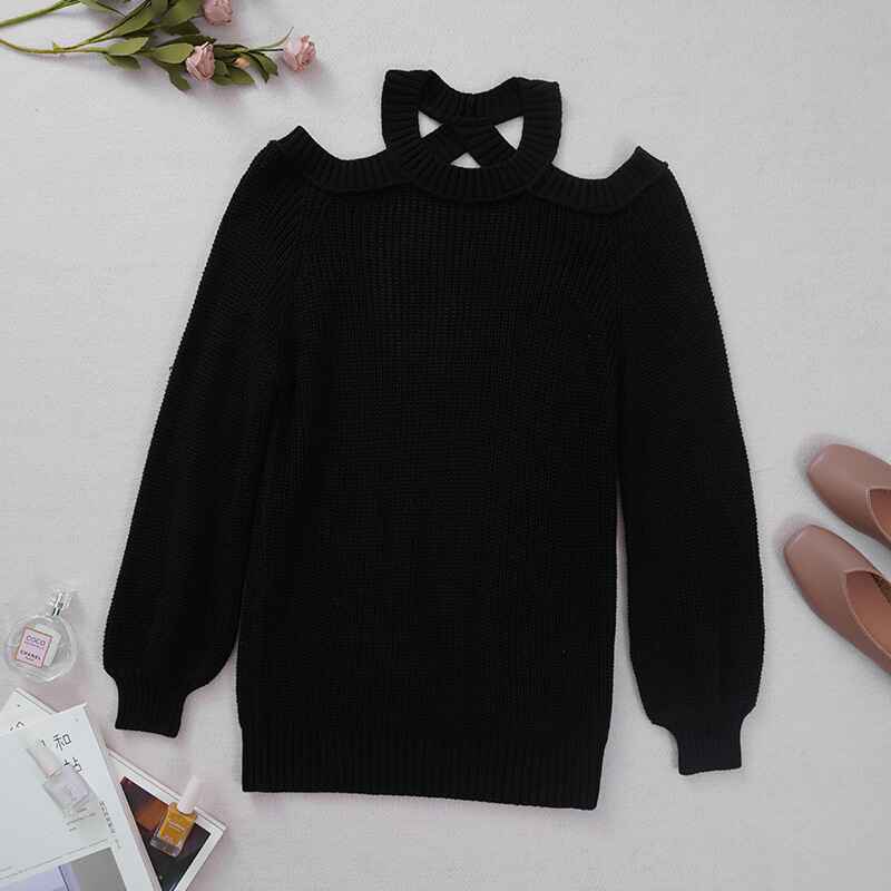Black-Women-Criss-Cross-V-Back-Sweaters-Fall-Trendy-Long-Sleeve-Crewneck-Knitted-Pullover-Jumper-Top-K203
