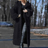 Black-Womens-Cable-Knit-Long-Sleeve-Sweater-Cardigan-Open-Front-Long-Cardigans-Hooded-Casual-Outwear-K006