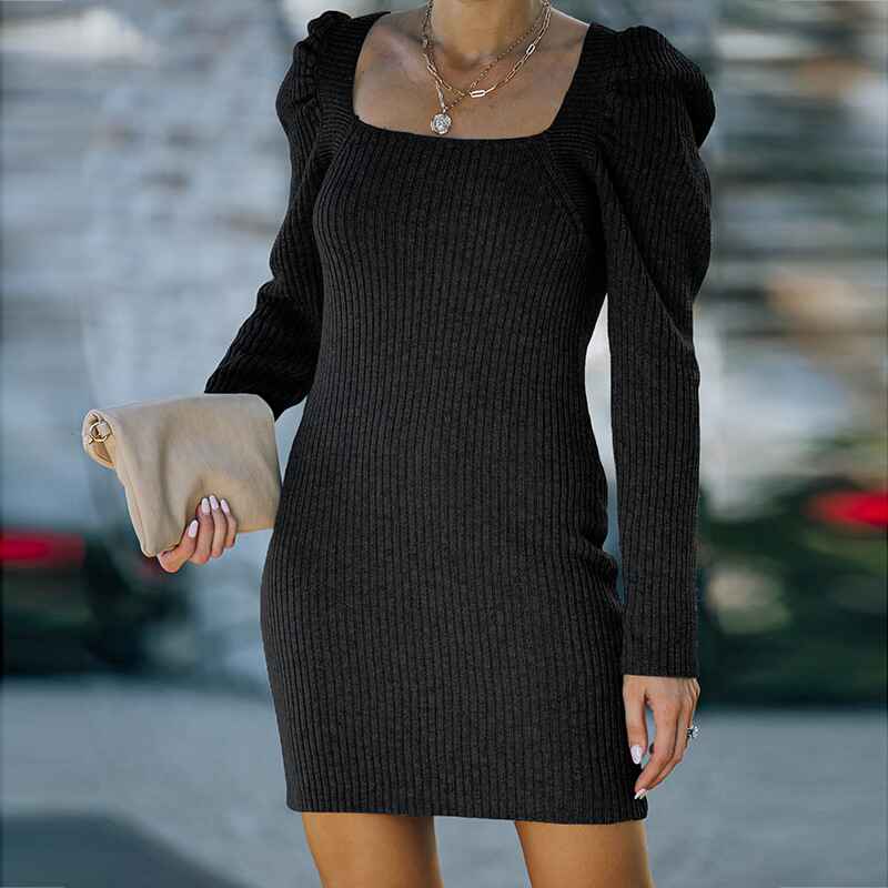 Black-Womens-Knit-Bodycon-Mini-Sweater-Dress-Long-Sleeve-One-Shoulder-Date-Night-Dress-Sexy-Party-Dresses-K212