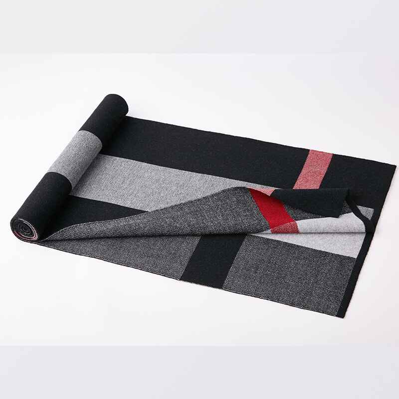   Black-Wool-Scarf-Cashmere-Feel-Winter-Checked-Scarves-for-Women-and-men-Large-Soft-Thick-Shawls-D008-Detail
