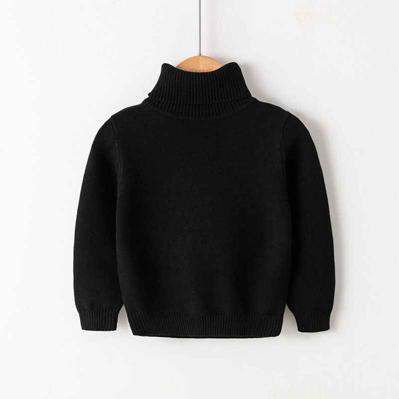    Black-kids-Girl-Sweater-Turtleneck-Cable-Knit-Pullover-Solid-Sweater-Long-Sleeve-Warm-Top-Fall-Winter-Clothes-V026