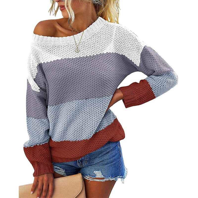 Blue-Striped-Sweater-Womens-Round-Neck-Long-Sleeve-Color-Block-Drawstring-Hem-Pullover-Sweaters-Fall-Winter-K027