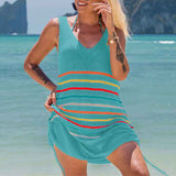     Blue-Women-Crochet-Bikini-Cover-Ups-Summer-Scoop-Neck-Beach-Tank-Dress