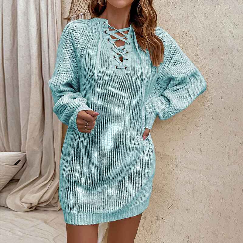Blue-WomenS-Sexy-V-Neck-Knit-Sweater-Dresses-Bodycon-Long-Sleeve-Slim-Fit-Ribbed-Knitted-Mini-Dress-K435