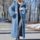 Blue-Womens-Cable-Knit-Long-Sleeve-Sweater-Cardigan-Open-Front-Long-Cardigans-Hooded-Casual-Outwear-K006