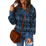 Blue-Womens-Casual-Long-Sleeve-Pullover-Sweaters-Half-Zipper-Solid-V-Neck-Collared-Ribbed-Knitted-Jumper-Tops-K145