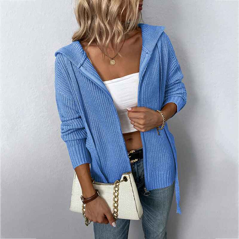 Blue-Womens-Hooded-Cardigan-Sweater-Oversized-Slouchy-Batwing-Knit-Jacket-Zip-Up-Lightweight-Baggy-Cute-Knitted-Coat-K238