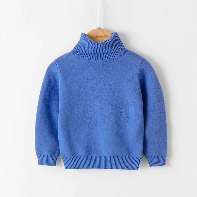     Blue-kids-Girl-Sweater-Turtleneck-Cable-Knit-Pullover-Solid-Sweater-Long-Sleeve-Warm-Top-Fall-Winter-Clothes-V026