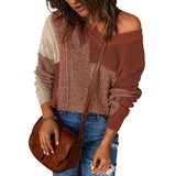 Brown-Womens-Sweaters-Oversized-Chunky-Knit-Color-Block-Drop-Shoulder-Batwing-Sleeve-Pullover-Sweater-Tops-K127