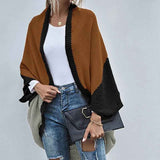 Color-Block-Black-Womens-Color-Block-Cardigan-Open-Front-Sweaters-Loose-Knit-Casual-Coat-K286