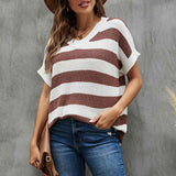 Cute-Summer-Fall-Color-Block-Striped-Lightweight-Comfy-Cable-Knit-Beach-Pullover-Sweaters-beige-1