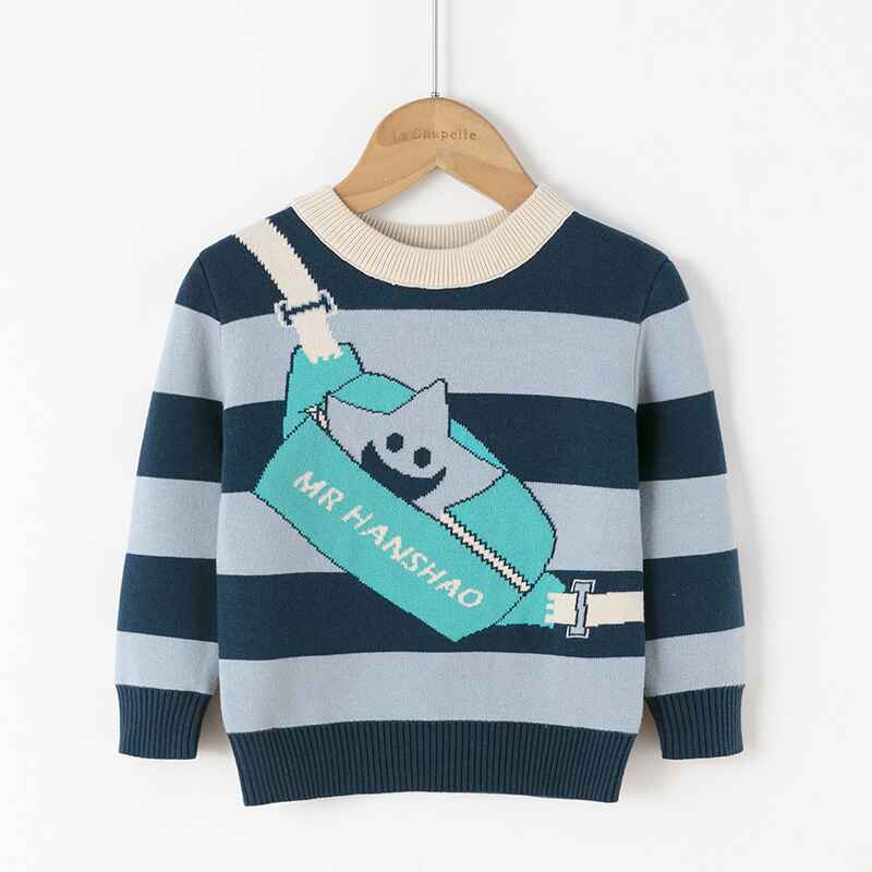Dark-Blue-Kids-Boys-Cable-Knit-Sweater-Long-Sleeve-Round-Collar-Striped-Sweatshirt-Baby-Cotton-Pullover-Sweater-Spring-V051