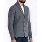 Dark-Gray-Mens-Long-Sleeve-Soft-Touch-Shawl-Collar-Cardigan-G026