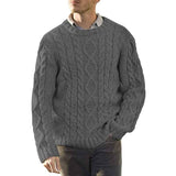 Dark-Gray-Mens-Oversized-Knit-Sweater-Solid-Vintage-Pullover-Sweater-Unisex-Woven-Crewneck-Knitted-Tops