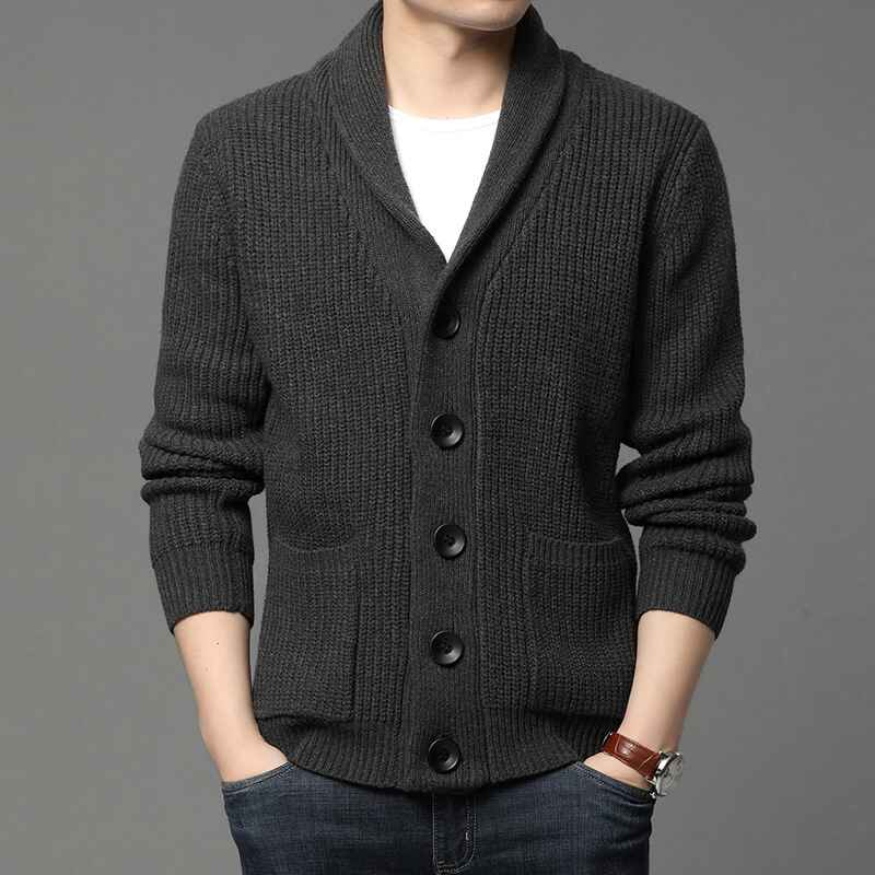 Dark-Gray-Mens-Shawl-Collar-Cardigan-Casual-Long-Sleeve-Open-Front-Knit-Sweater-Coat-with-Pockets-G004