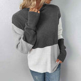 Dark-Gray-Women-Sweater-Long-Sleeve-Color-Block-Knit-Pullover-Sweaters-Crew-Neck-Patchwork-Casual-Loose-Jumper-Tops-K431