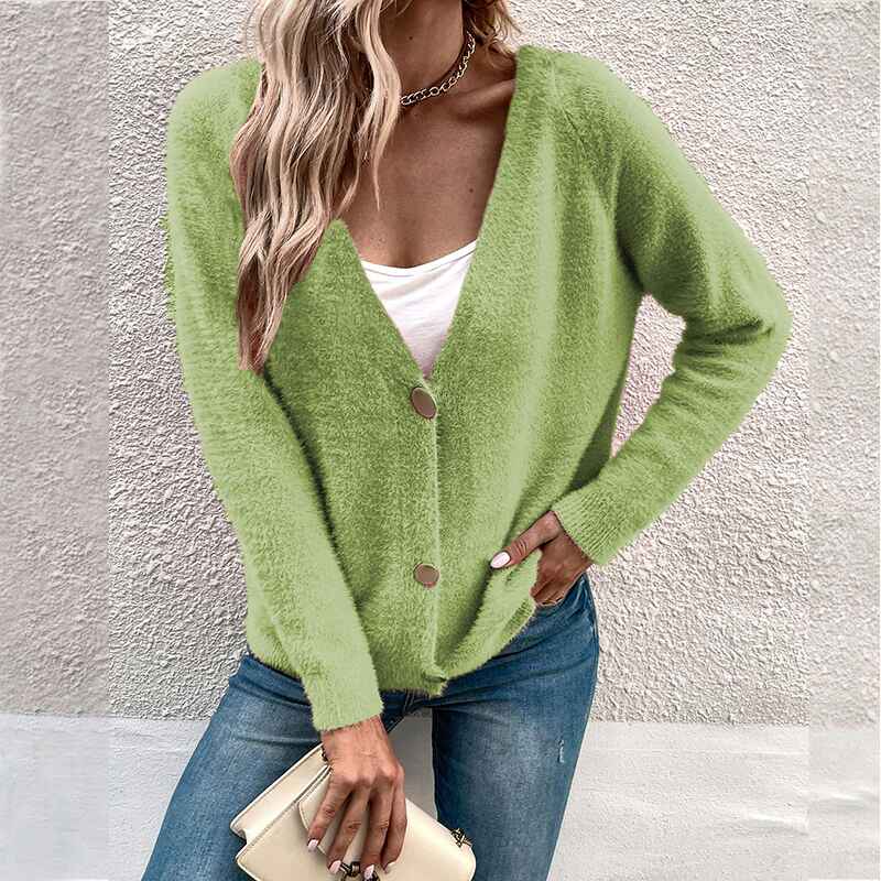 Fluorescent-Green-Womens-Open-Front-Fuzzy-Cardigan-Sweaters-Long-Sleeve-Casual-Slouchy-Fluffy-Loose-Knit-Sweater-K395