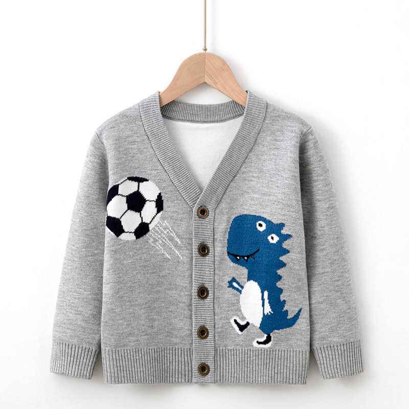 Gray-Children-Toddler-Boys-Girls-Cartoon-Dinosaur-Print-Warm-Knitted-Sweater-Long-Sleeve-Tops-Knitwear-Cardigan-Coat-V004